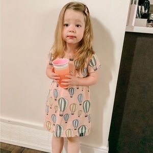 Hot Air Balloon T-Shirt Dress with POCKETS! 2-3 Years Todays Modern Bebe